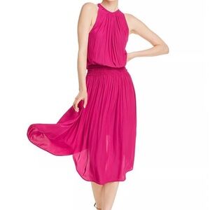 Ramy Brook Audrey Midi Dress Fuchsia NWT